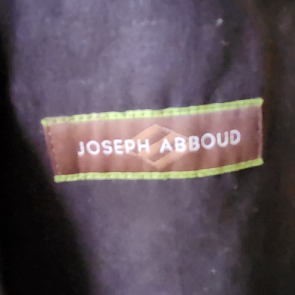 Joseph Abboud Men's Suit Full Length Overcoat Black Trench Sz 48L - Picture 7 of 9